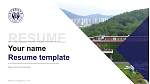Daegu Technical University Resume PPT Template