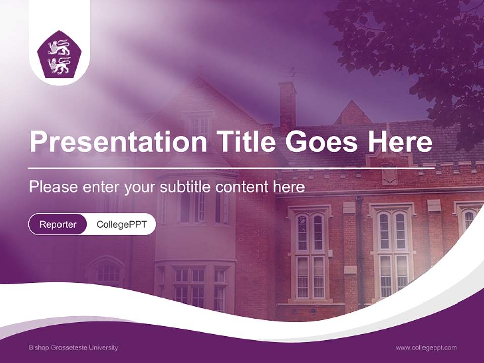 Bishop Grosseteste University Lecture Sharing and Networking Event PPT Template4:3 ratio PPT effect preview image4