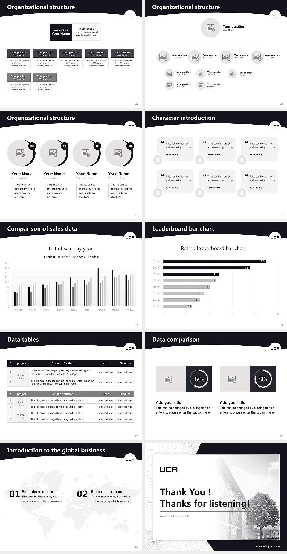 University for the Creative Arts Academic Presentation/Research Findings Report PPT Template4:3 ratio PPT effect preview image4