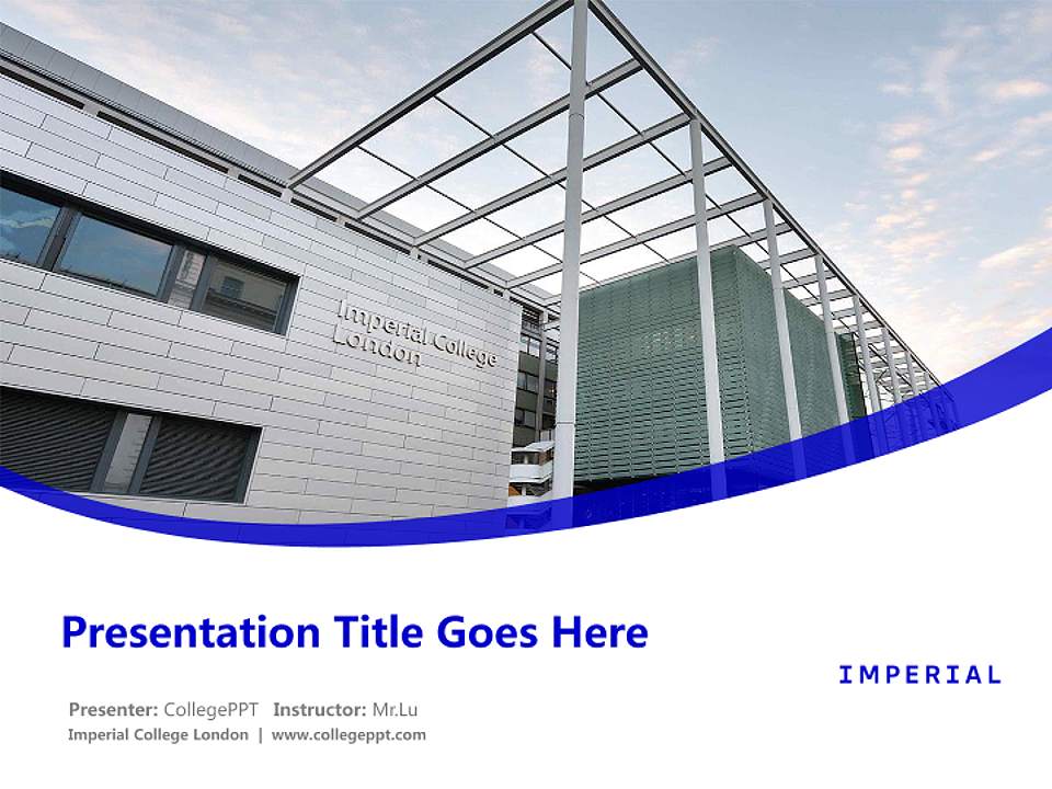 Imperial College London Course/Courseware Creation PPT Template4:3 ratio PPT effect preview image5