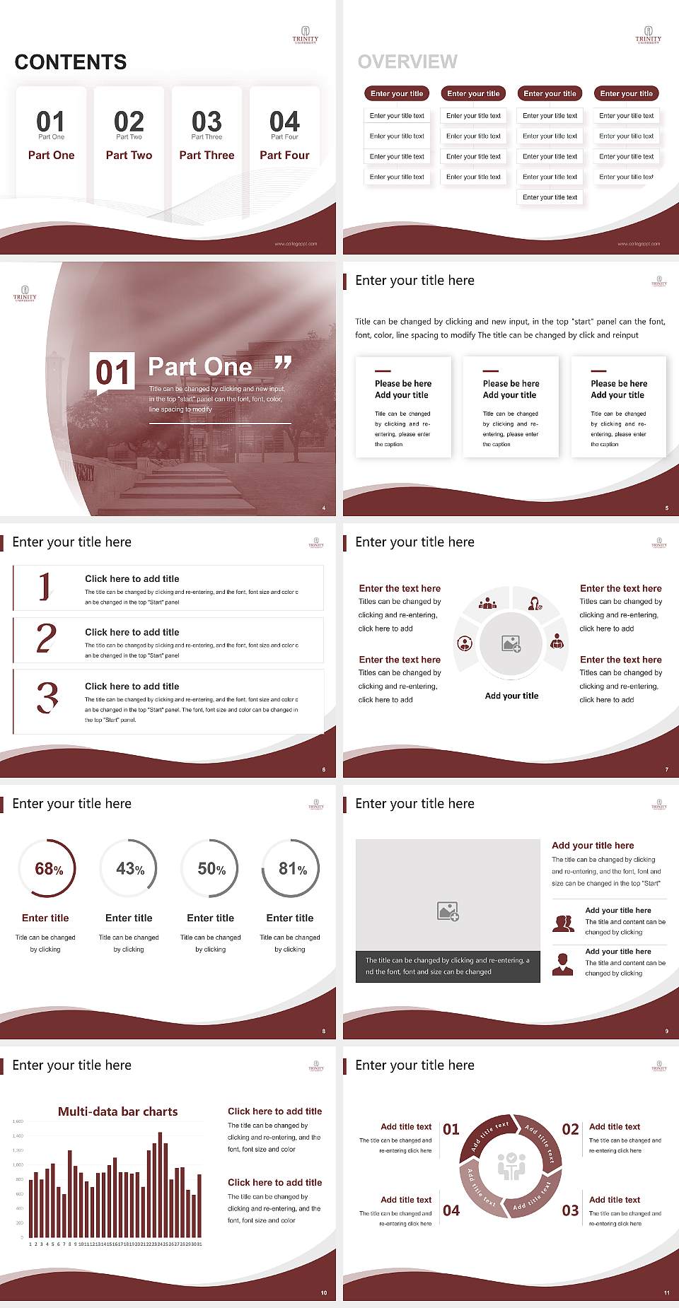 Trinity Universit Lecture Sharing and Networking Event PPT Template4:3 ratio PPT effect preview image2