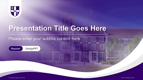 Loughborough University Lecture Sharing and Networking Event PPT Template