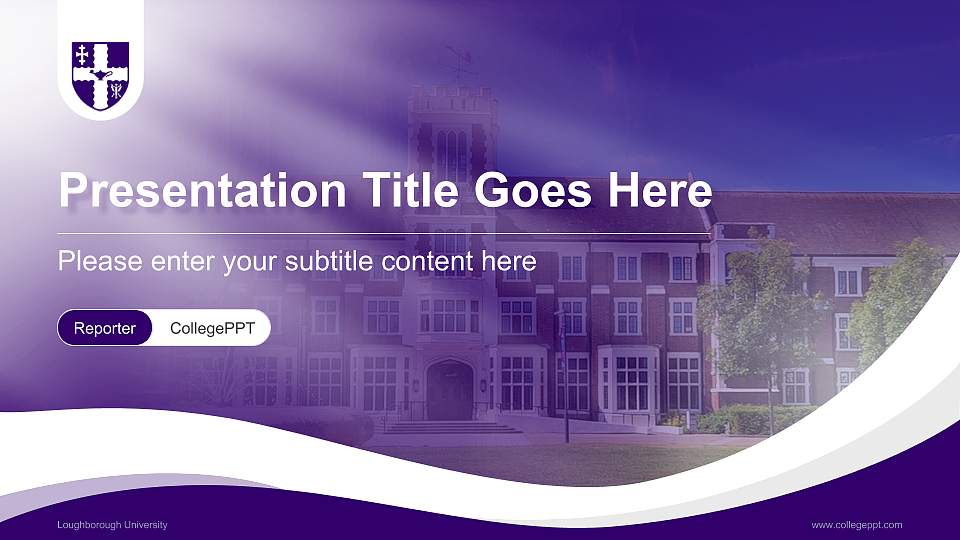 Loughborough University Lecture Sharing and Networking Event PPT Template16:9 ratio PPT effect preview image