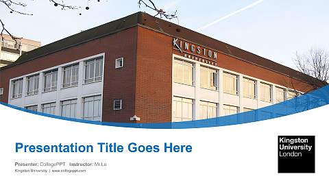 Kingston University Course/Courseware Creation PPT Template