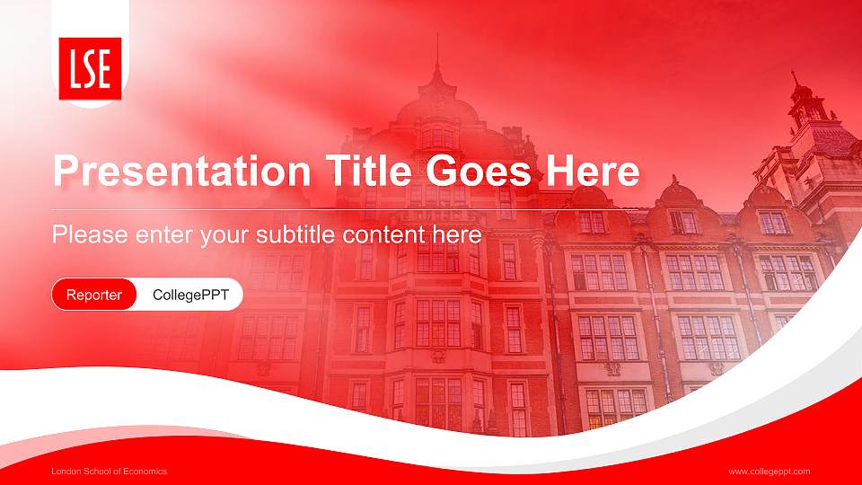 London School of Economics Lecture Sharing and Networking Event PPT Template16:9 ratio PPT effect preview image