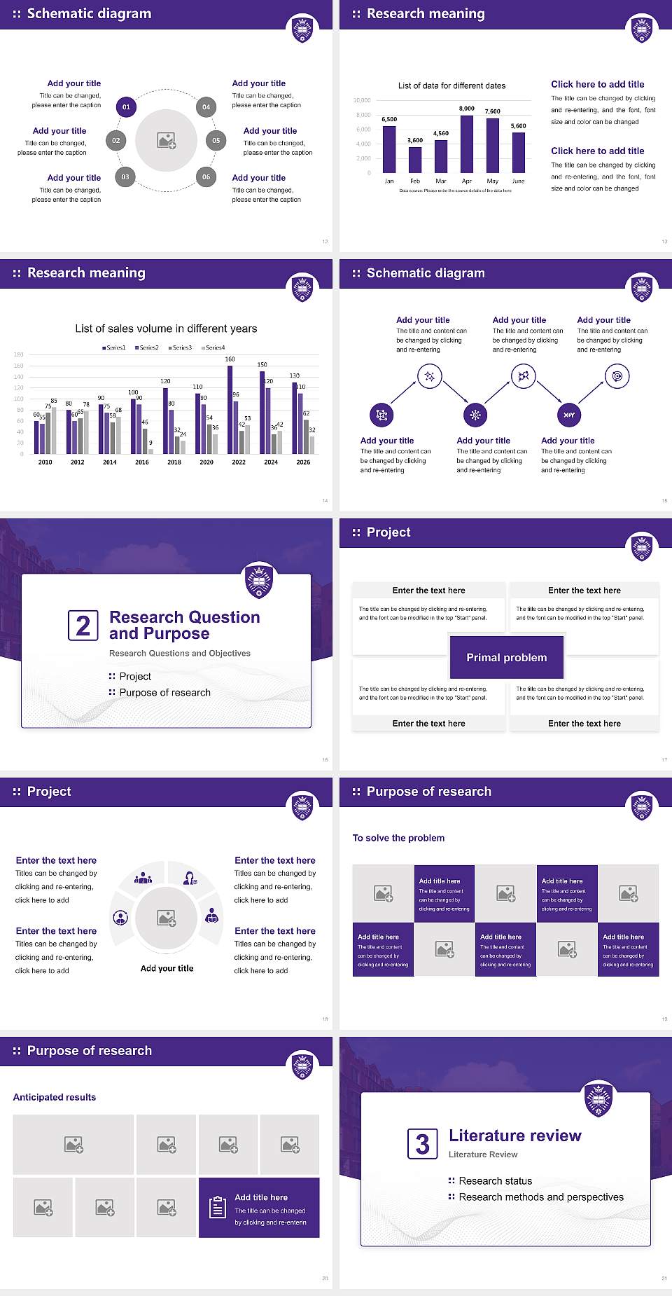 University of Sheffield Graduation Thesis Defense PPT Template4:3 ratio PPT effect preview image3