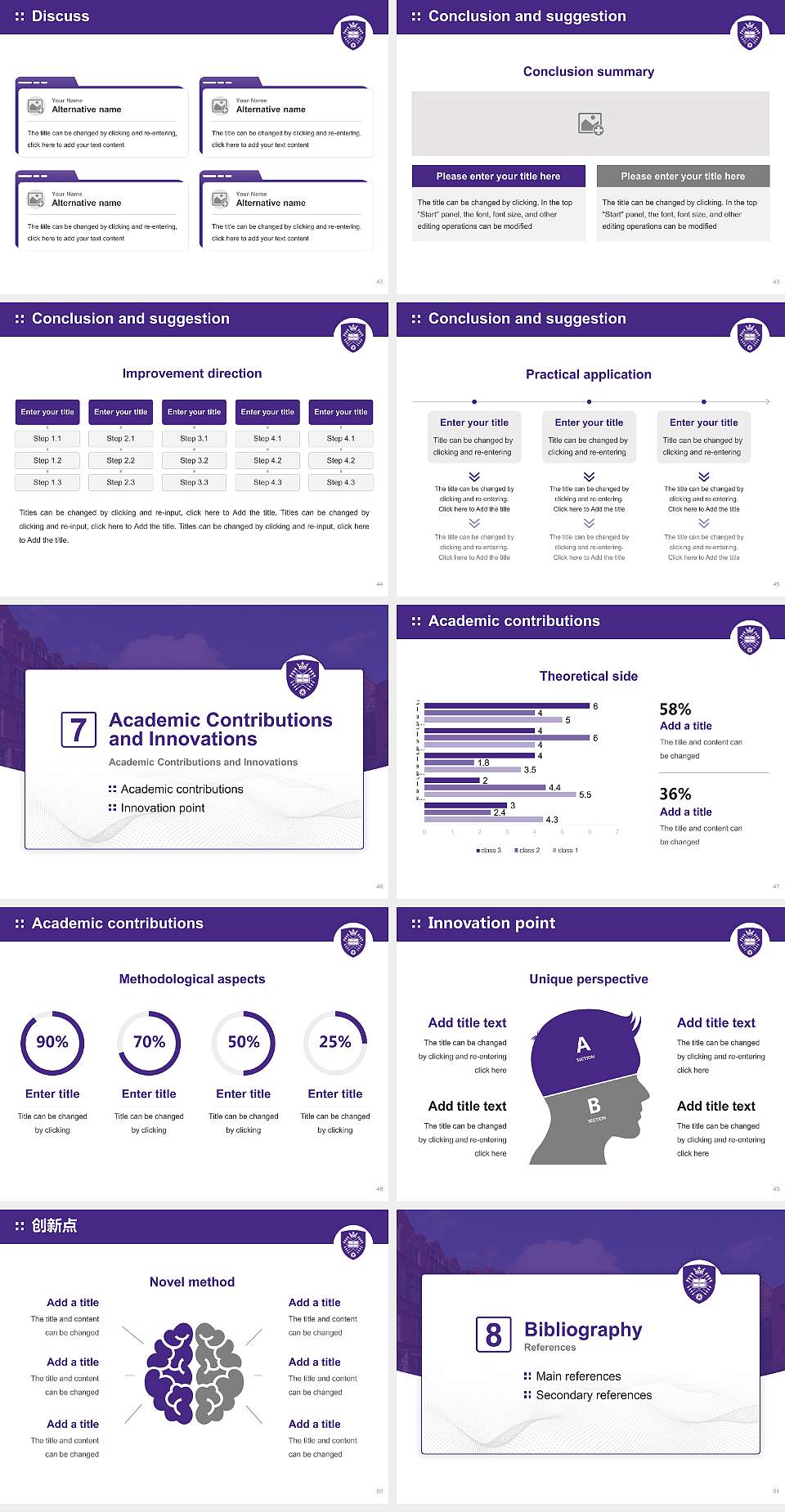 University of Sheffield Graduation Thesis Defense PPT Template4:3 ratio PPT effect preview image6