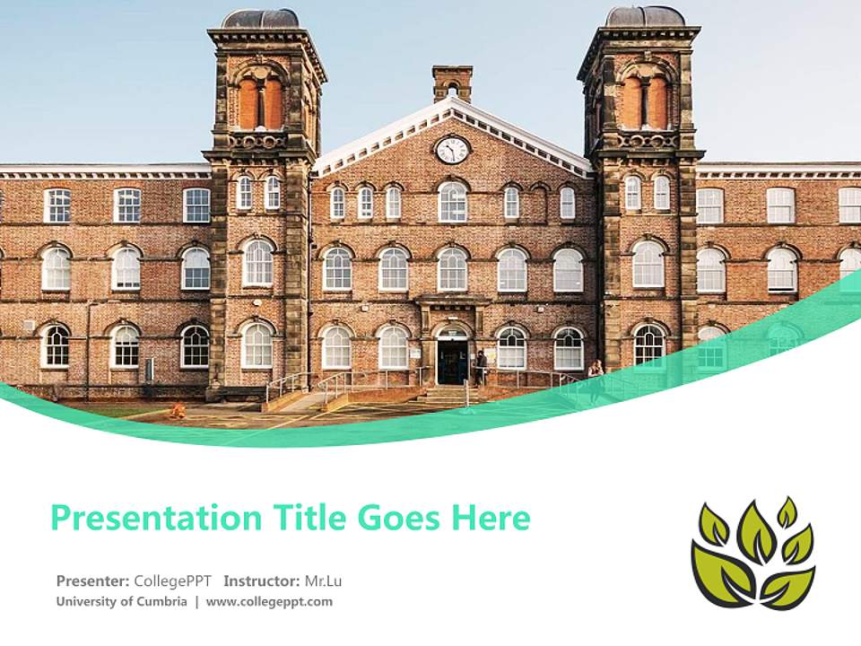 University of Cumbria Course/Courseware Creation PPT Template4:3 ratio PPT effect preview image5