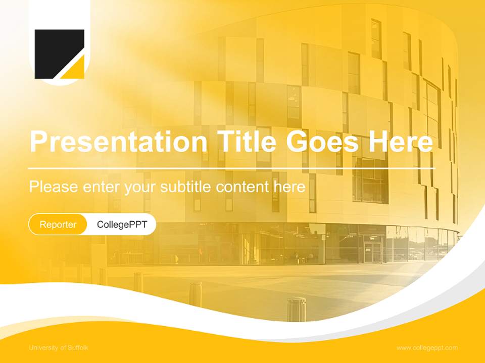 University of Suffolk Lecture Sharing and Networking Event PPT Template4:3 ratio PPT effect preview image4