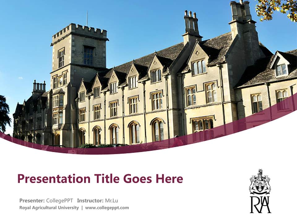 Royal Agricultural University Course/Courseware Creation PPT Template4:3 ratio PPT effect preview image5