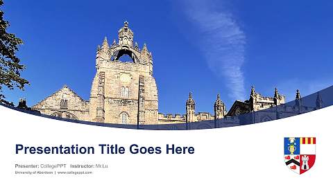 University of Aberdeen Course/Courseware Creation PPT Template