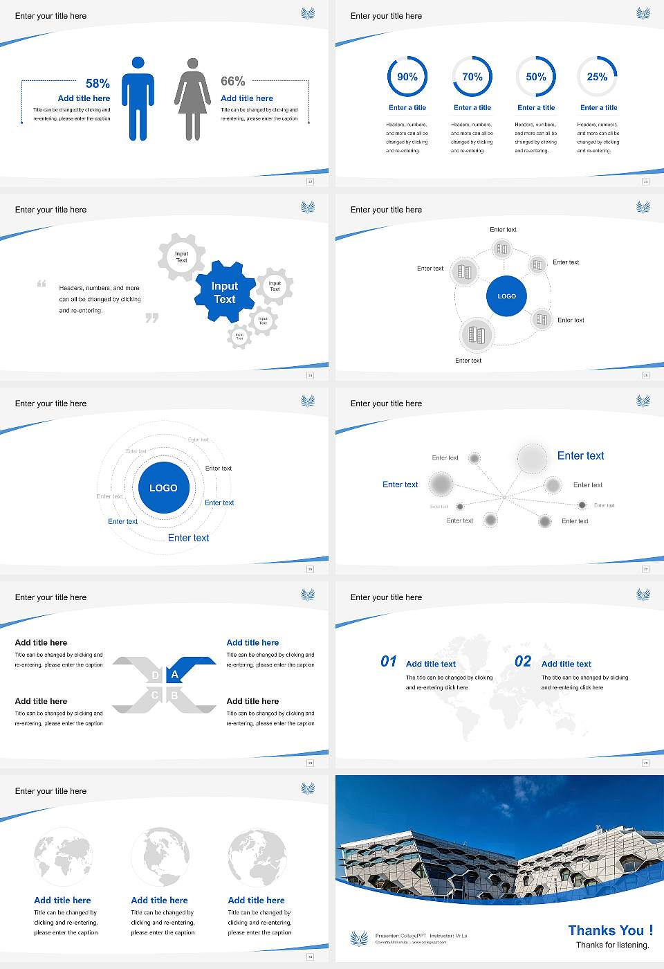 Coventry University Course/Courseware Creation PPT Template16:9 ratio PPT effect preview image4