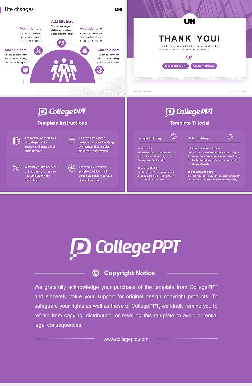 University of Hertfordshire National Scholarship Defense PPT Template4:3 ratio PPT effect preview image4