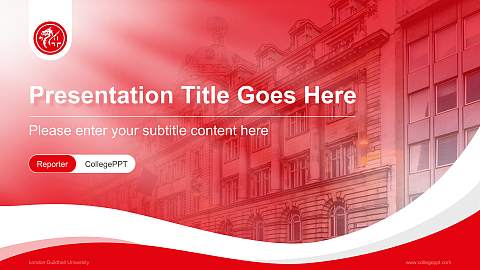 London Guildhall University Lecture Sharing and Networking Event PPT Template
