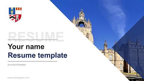 University of Aberdeen Resume PPT Template