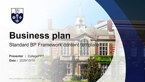 University of Hull Competition/Entrepreneurship Contest PPT Template