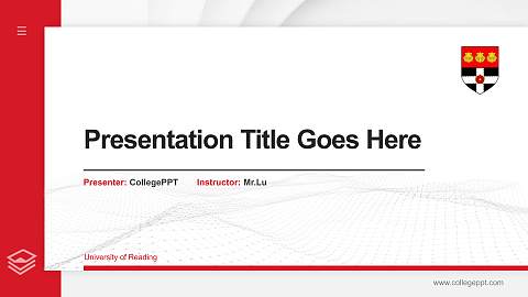 University of Reading Thesis Proposal/Graduation Defense PPT Template