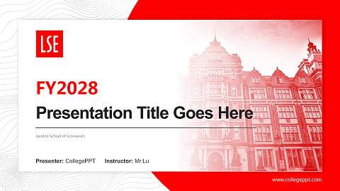 London School of Economics Academic Presentation/Research Findings Report PPT Template