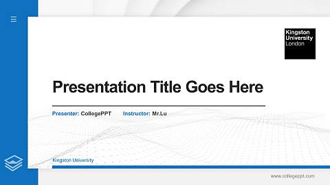 Kingston University Thesis Proposal/Graduation Defense PPT Template
