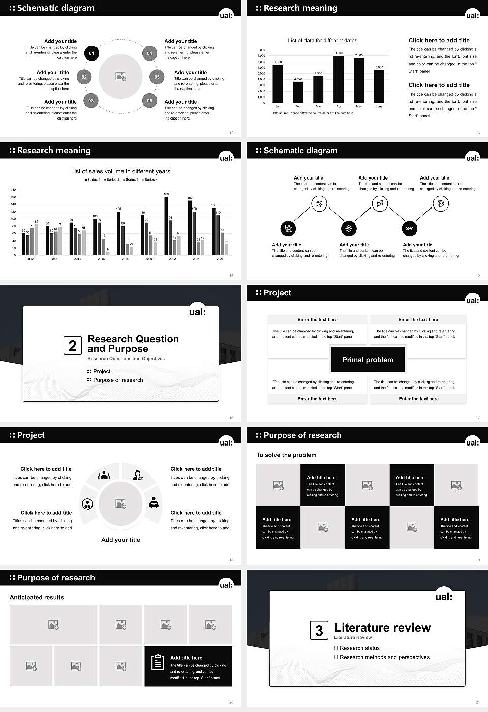 University of the Arts London Graduation Thesis Defense PPT Template16:9 ratio PPT effect preview image3