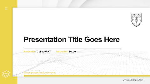 Buckinghamshire New University Thesis Proposal/Graduation Defense PPT Template