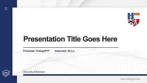 University of Aberdeen Thesis Proposal/Graduation Defense PPT Template