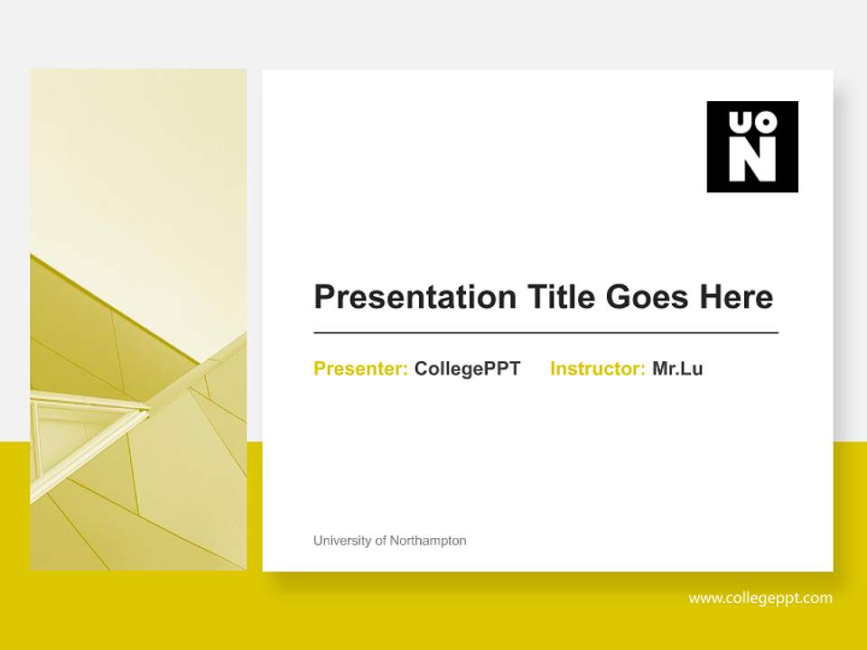 University of Northampton General Purpose PPT Template4:3 ratio PPT effect preview image6