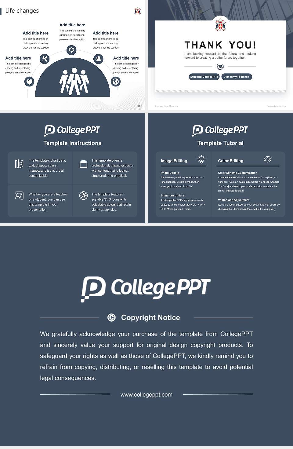 Liverpool Hope University National Scholarship Defense PPT Template4:3 ratio PPT effect preview image4