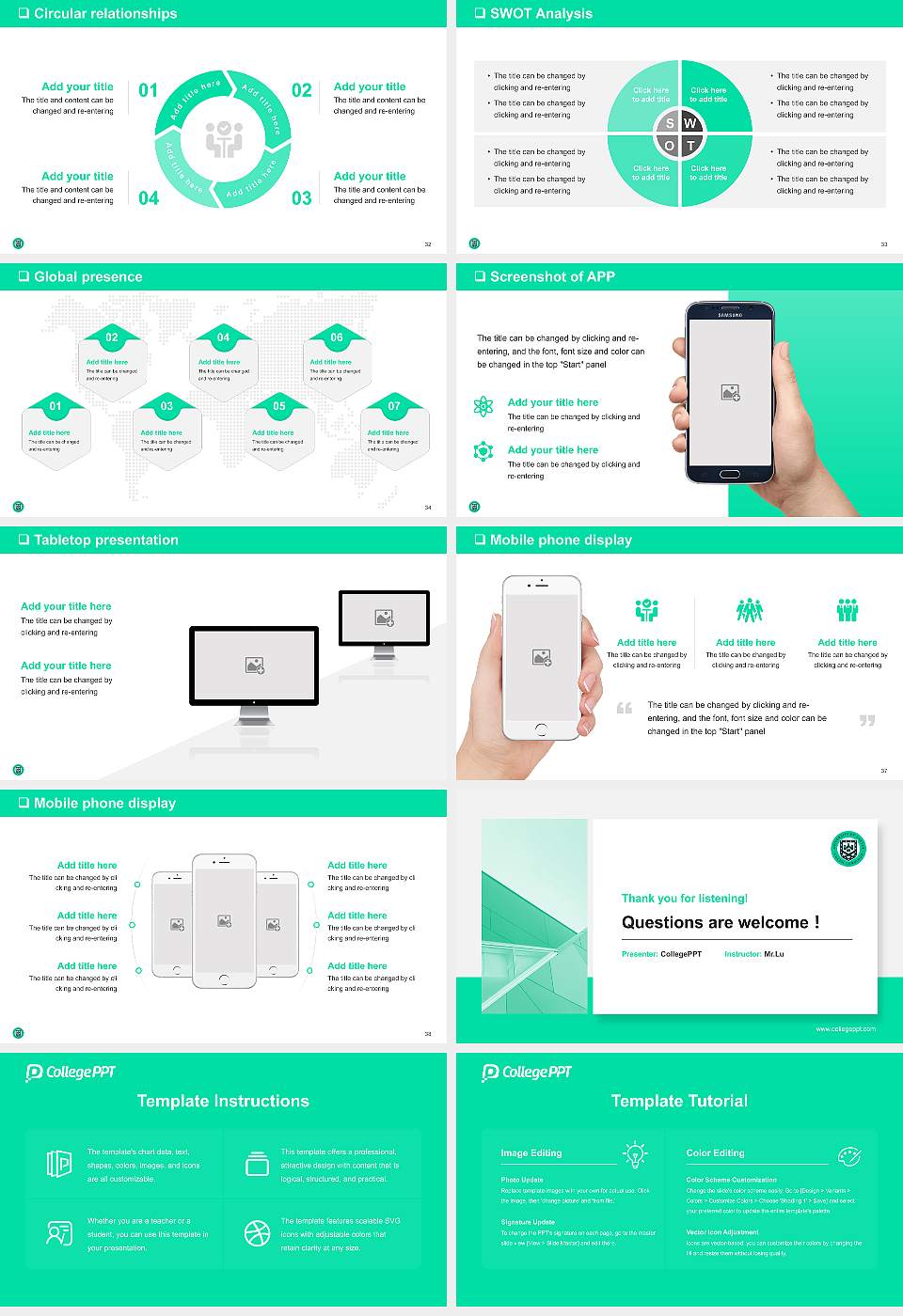 University of Exeter General Purpose PPT Template16:9 ratio PPT effect preview image5