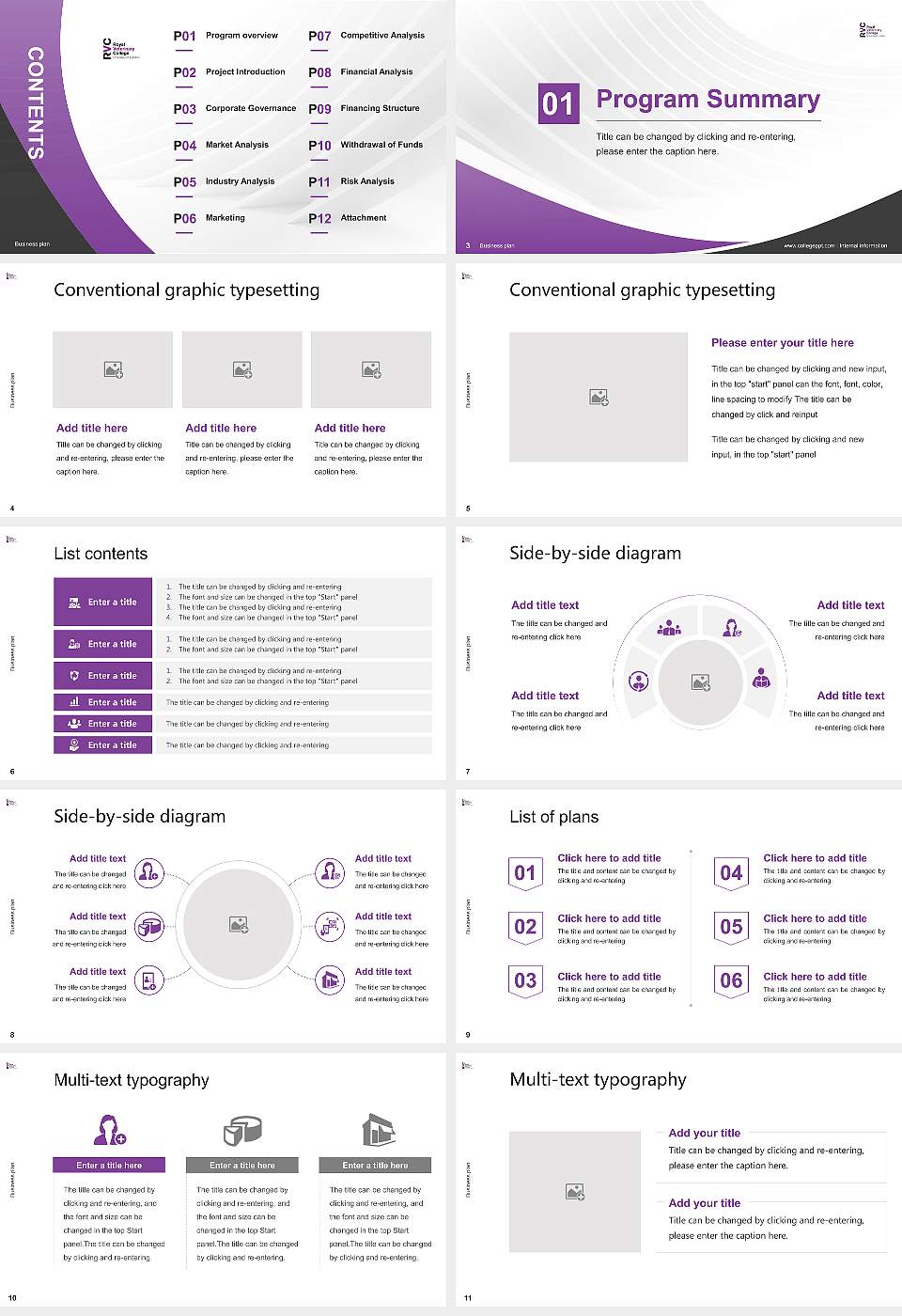 Royal Veterinary College Competition/Entrepreneurship Contest PPT Template16:9 ratio PPT effect preview image2