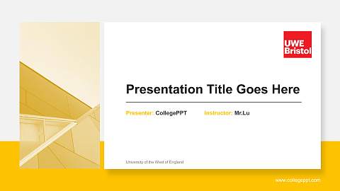 University of the West of England General Purpose PPT Template