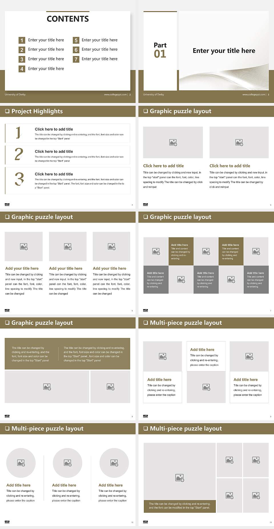 University of Derby General Purpose PPT Template4:3 ratio PPT effect preview image2