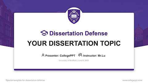 University of Sheffield Graduation Thesis Defense PPT Template