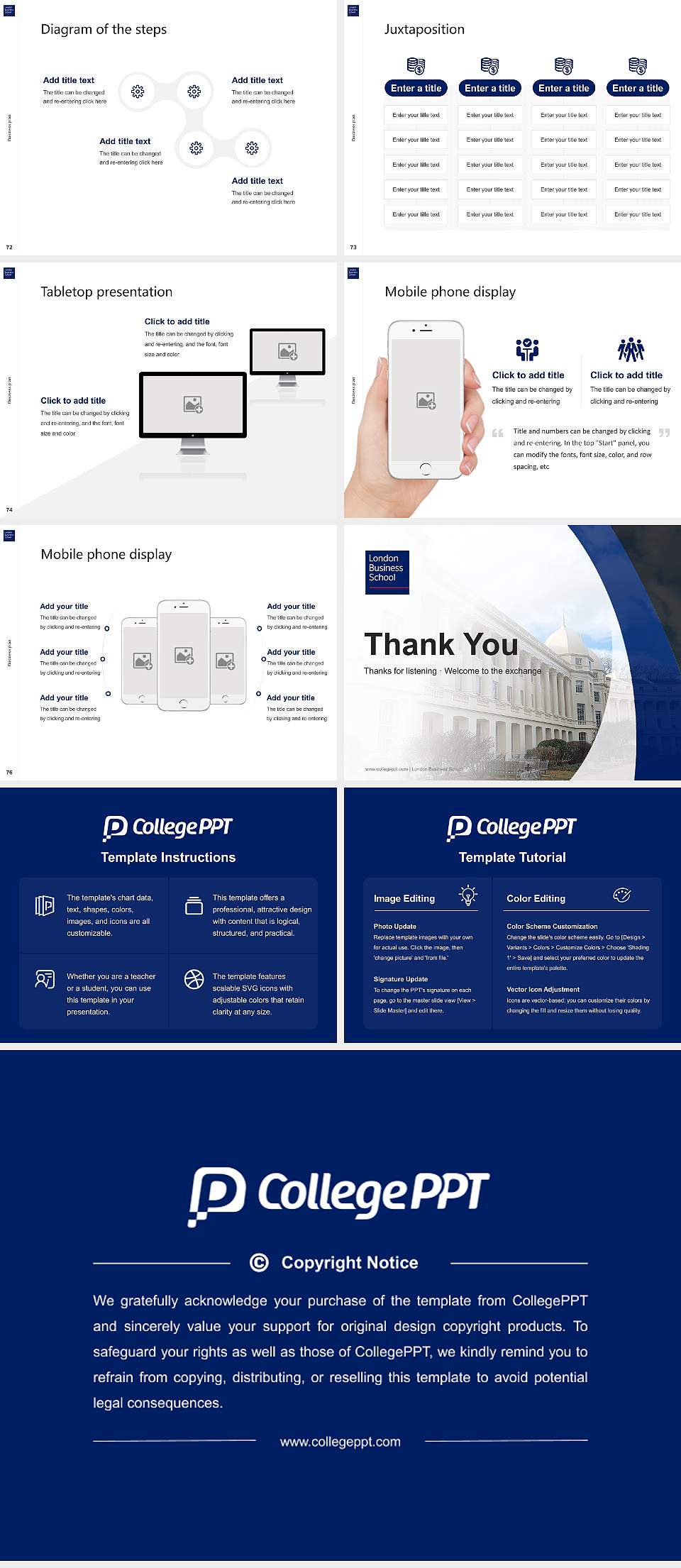 London Business School Competition/Entrepreneurship Contest PPT Template4:3 ratio PPT effect preview image9