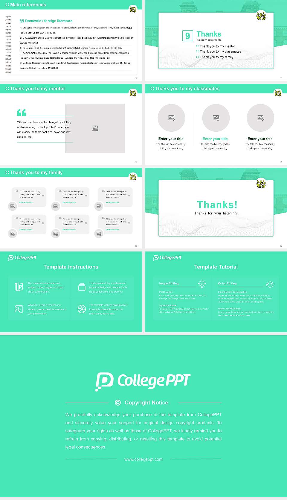 University of Cumbria Graduation Thesis Defense PPT Template16:9 ratio PPT effect preview image7