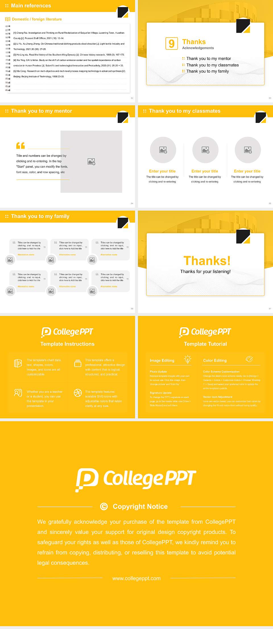 University of Suffolk Graduation Thesis Defense PPT Template4:3 ratio PPT effect preview image7