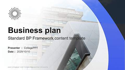London Metropolitan University Competition/Entrepreneurship Contest PPT Template