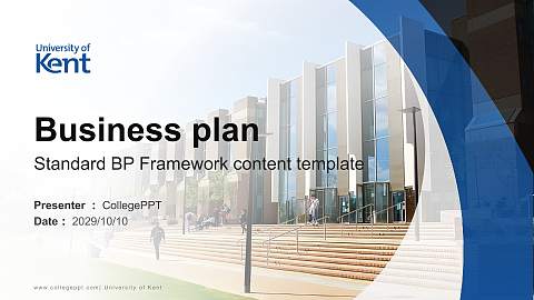 University of Kent Competition/Entrepreneurship Contest PPT Template
