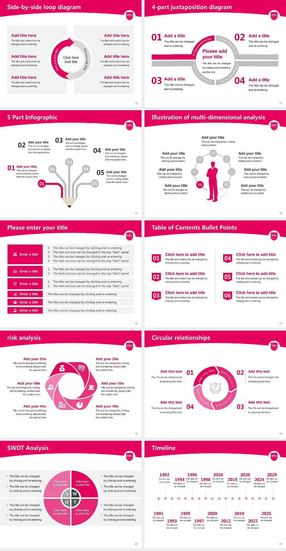 Nottingham Trent University Academic Presentation/Research Findings Report PPT Template4:3 ratio PPT effect preview image3