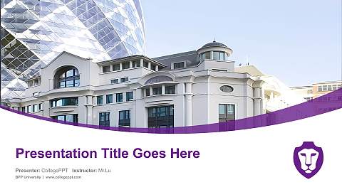 BPP University Course/Courseware Creation PPT Template