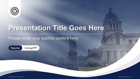 University of Greenwich Lecture Sharing and Networking Event PPT Template