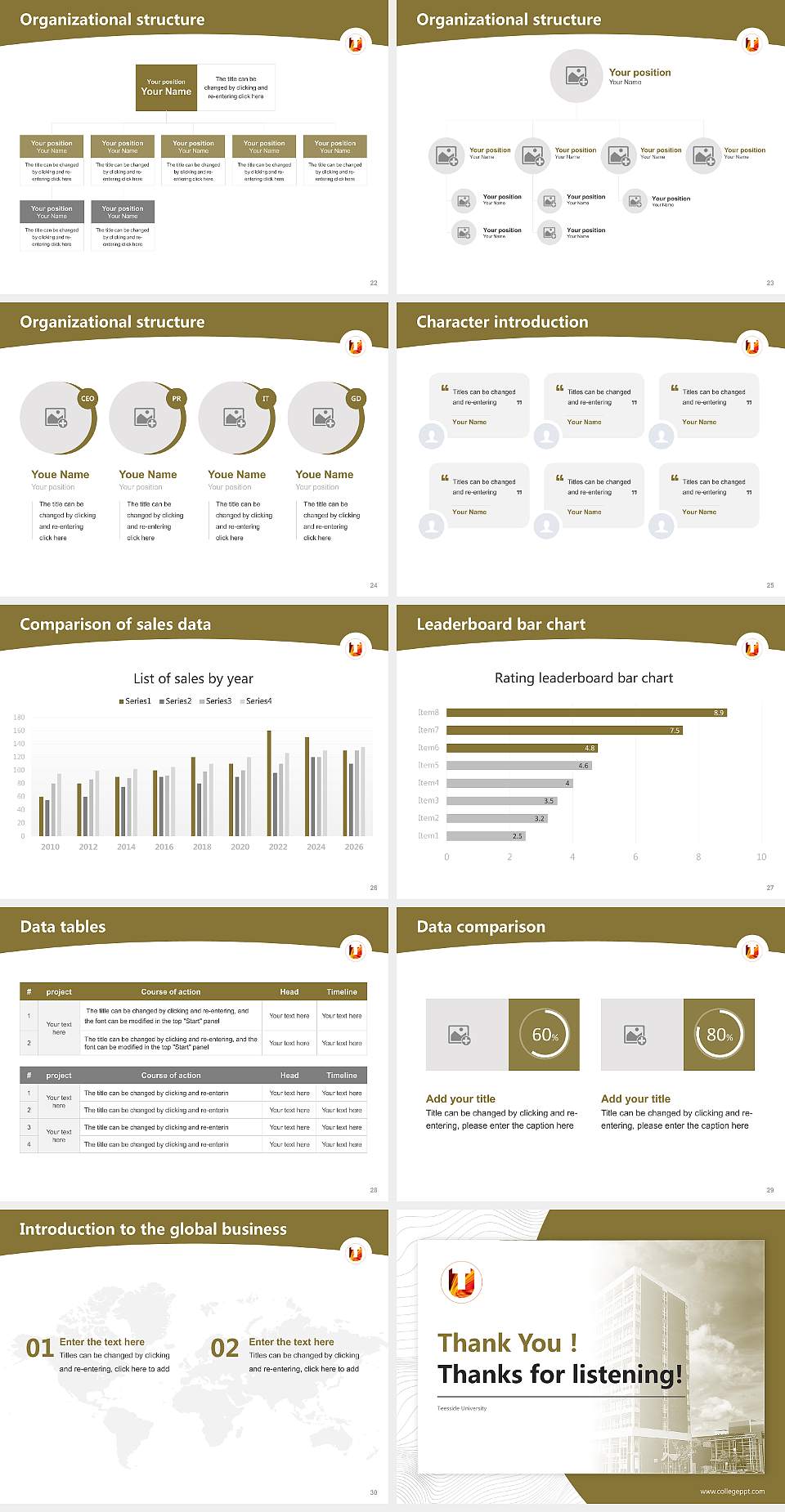 Teesside University Academic Presentation/Research Findings Report PPT Template4:3 ratio PPT effect preview image4