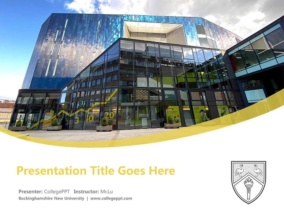 Buckinghamshire New University Course/Courseware Creation PPT Template4:3 ratio PPT effect preview image5