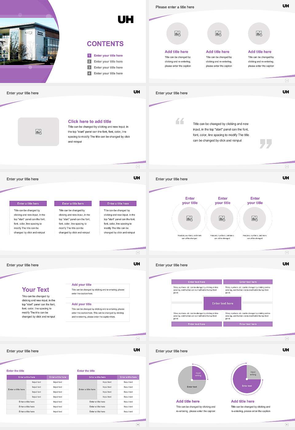 University of Hertfordshire Course/Courseware Creation PPT Template16:9 ratio PPT effect preview image2