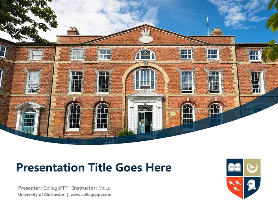 University of Chichester Course/Courseware Creation PPT Template4:3 ratio PPT effect preview image5