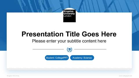 Kingston University National Scholarship Defense PPT Template