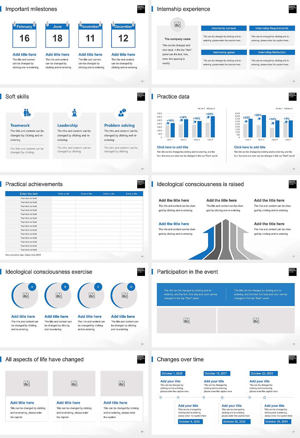 Kingston University National Scholarship Defense PPT Template16:9 ratio PPT effect preview image3