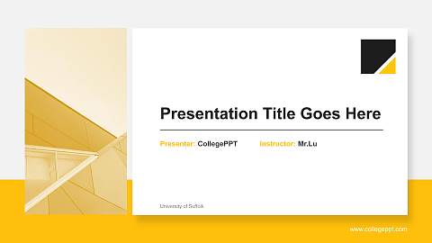 University of Suffolk General Purpose PPT Template