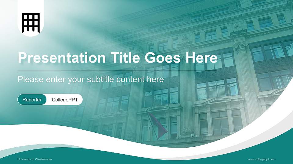 University of Westminster Lecture Sharing and Networking Event PPT Template16:9 ratio PPT effect preview image