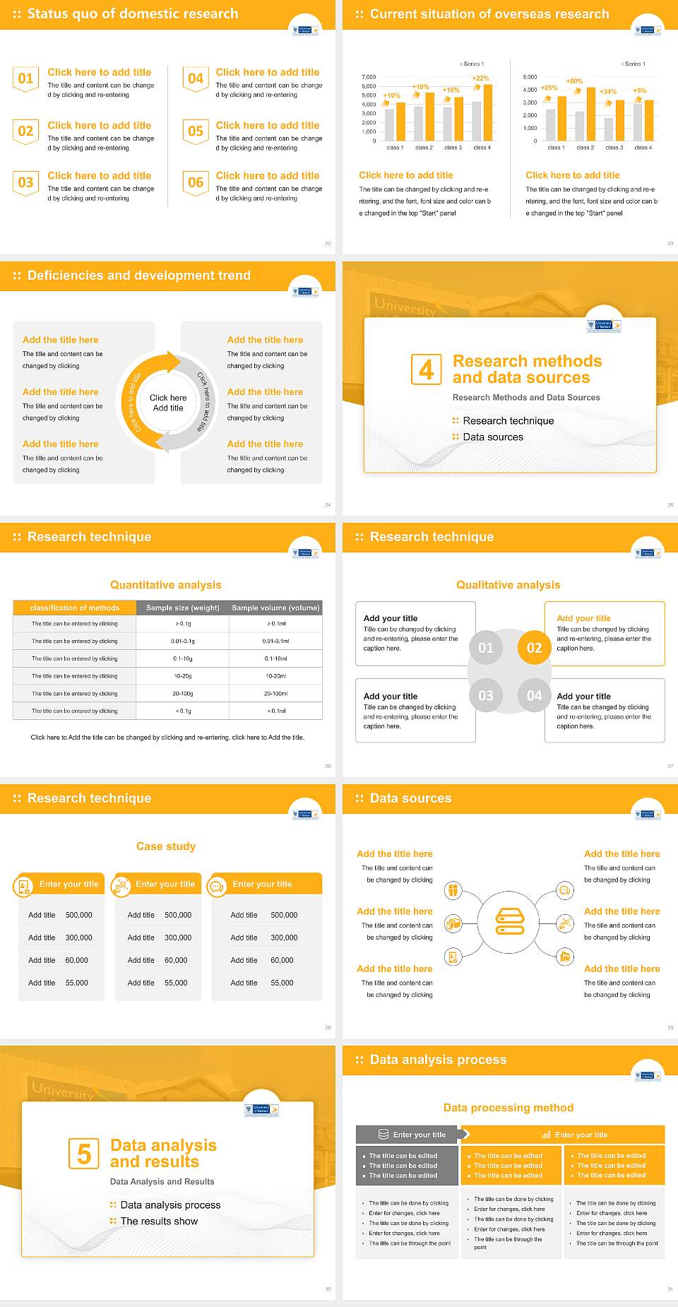 University of Bolton Graduation Thesis Defense PPT Template4:3 ratio PPT effect preview image4